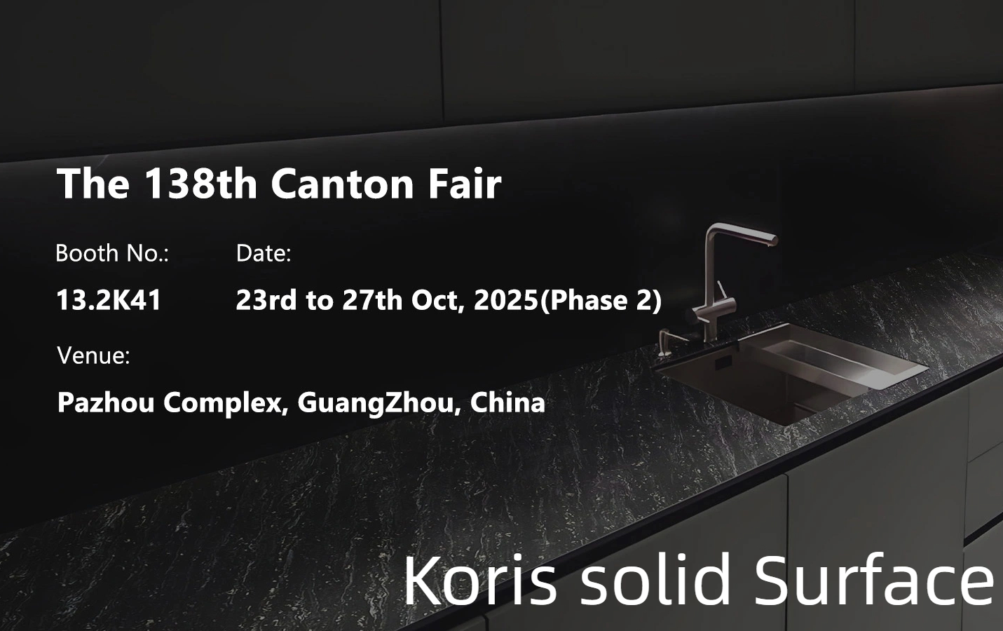Meet Us at The 138th Canton Fair: Discover The Future of Solid Surface Design