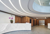 Solid Surface Reception Desk Artificial Stone