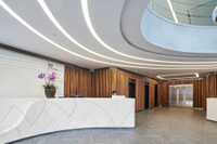 Solid Surface Reception Desk Artificial Stone