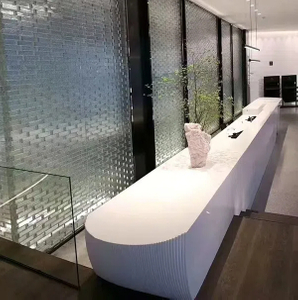 Koris Solid Surface Artificial Marble Countertop MA1101 White