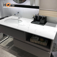 Koris Acrylic Solid Surface Bathroom Vanity HW6801 Calacatta