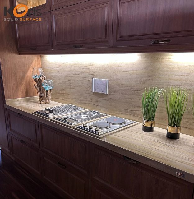 Koris Solid Surface Artificial Marble Kitchen Countertop NW5836