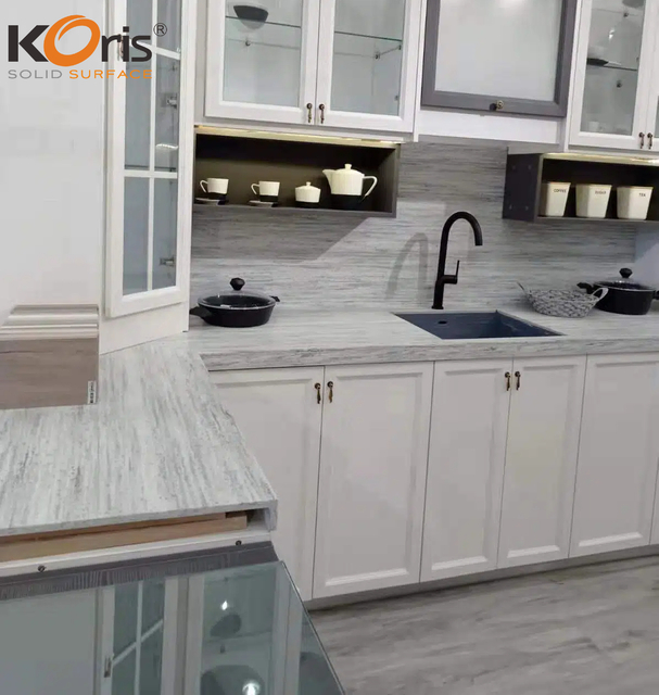 Koris Solid Surface Artificial Marble Kitchen Countertop CW5851